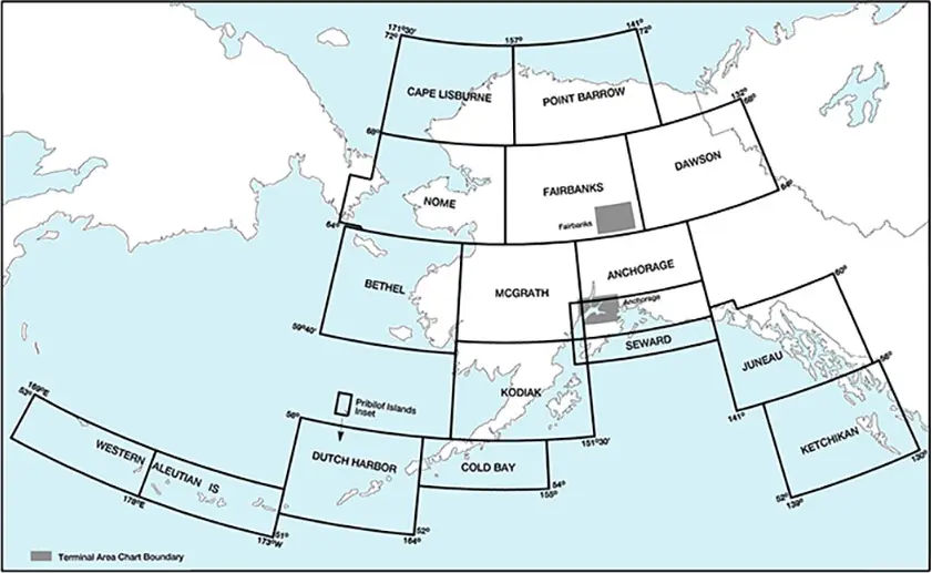 FAA Sectional Chart Index Alaska       