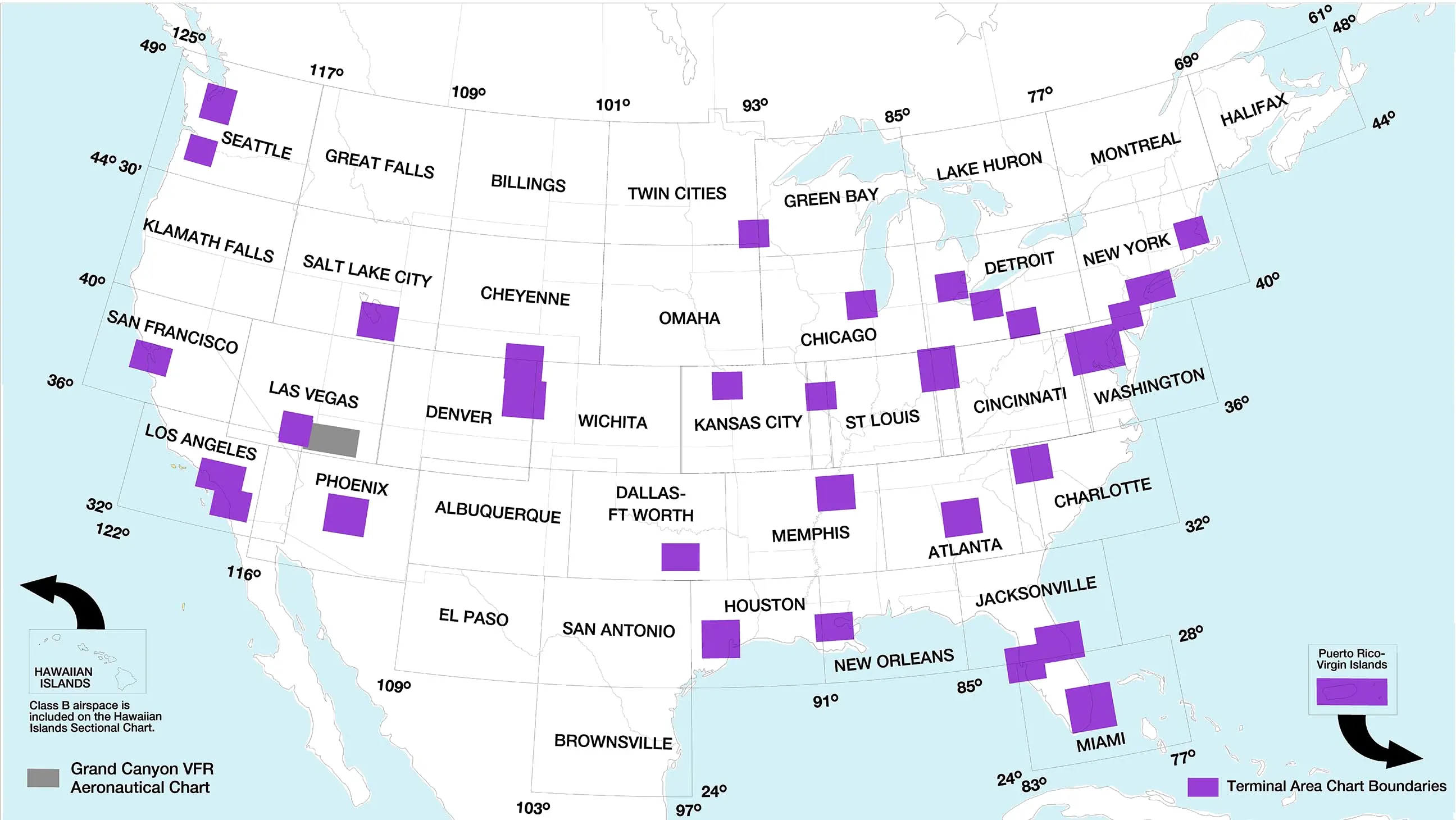 FAA Sectional Chart Index US Contiguous